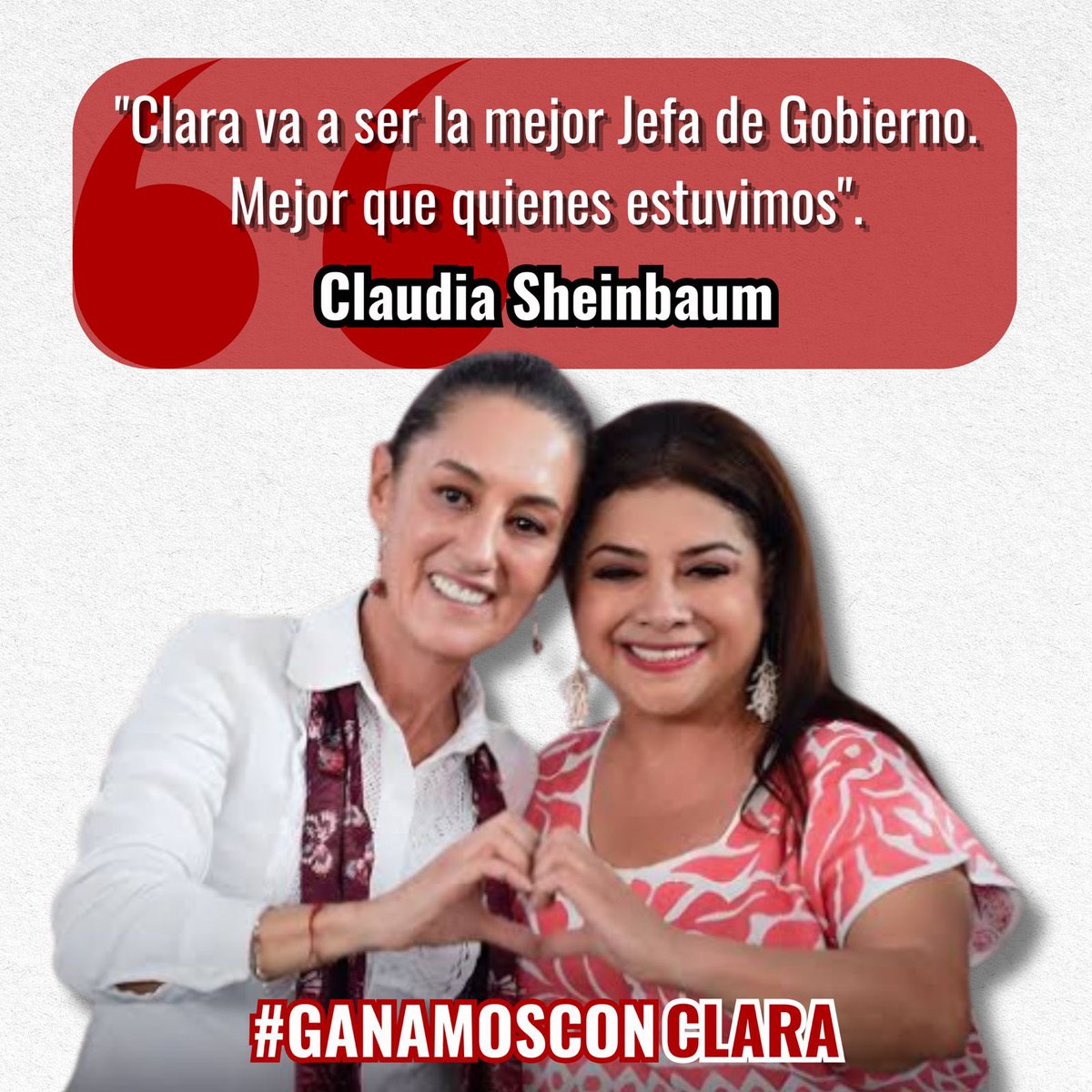 #GanamosConClara #ClaraJefaDeGobierno