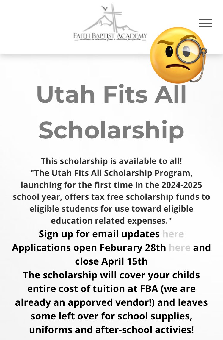 So, if you leave public education you get enough “tax-free” money to afford private tuition & have money left over for supplies & extracurricular activities?

But we can’t make school lunch free for public education students? 

#utpol