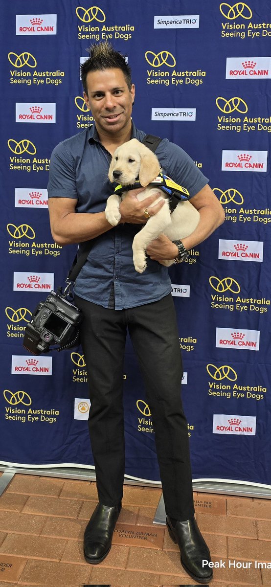 Love your job and you will never work a day in your life!! So very true, today will be the highlight of my week @visionaustralia #seeingeyedogs #matchedgivingday #lowvision #visionimpaired #puppy