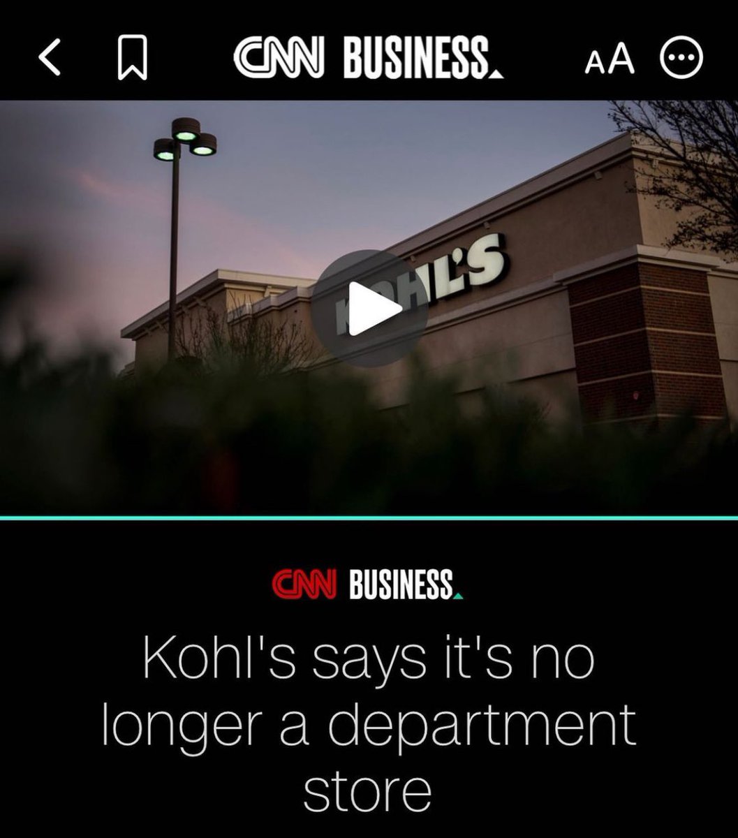 exec_produce's tweet image. Kohl’s Cash lobbying groups sue after Kohl’s announces they are pulling departments from the shelves