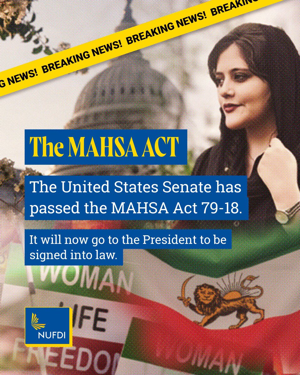 A major victory tonight for the freedom-seeking people of Iran,  thanks to the #MahsaArmy