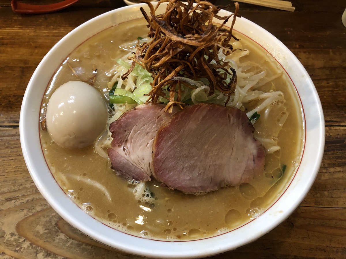 東京味噌らーめん 鶉＠武蔵境

味玉味噌らーめん 大
赤星🍺