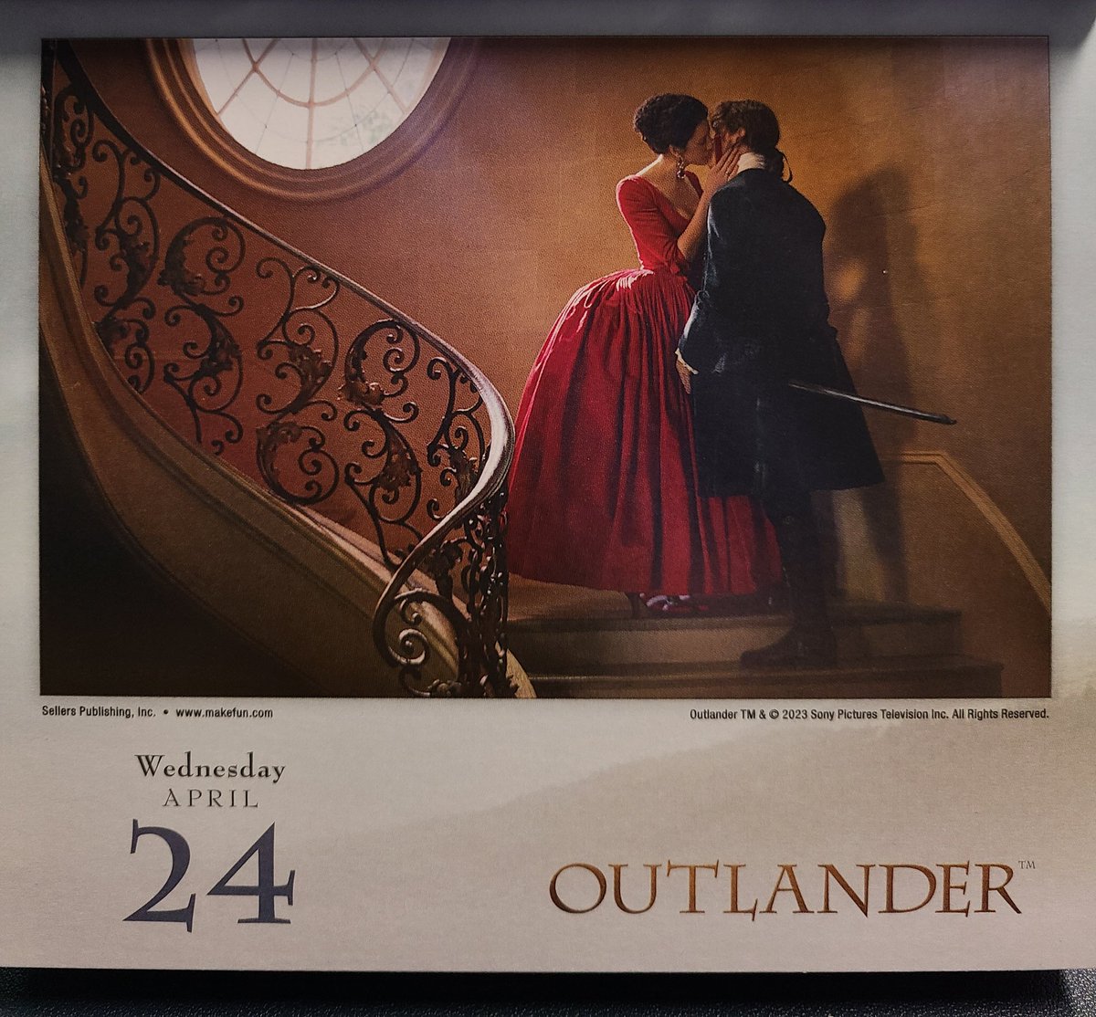 #dailycalendar April 24th 2024 #2024OutlanderCalendar #Outlander #JamieFraser #SamHeughan #ClaireFraser #CaitrionaBalfe instagram.com/p/C6IQTqksVqN/…