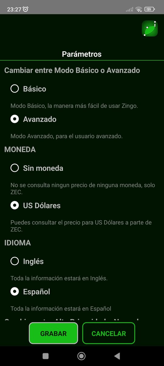 Lexaleth's tweet photo. En la billetera de @ZingoLabEsp puedes escoger en qué nivel usar tu billetera. Por ejemplo, si será usada por una persona poco habituada a este método de pago es recomendable usar el básico, de lo contrario es mejor el avanzado

#Zcash #ZingoChallenge https://t.co/KW13EUr3VK