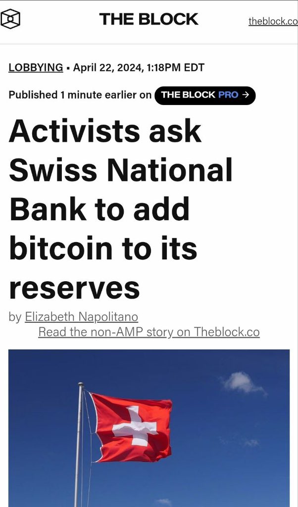 Swiss bitcoiners are fighting for the world's oldest cryptocurrency to form part of their central bank's reserves. An advocacy group is reviving an initiative to convince Swiss National Bank (SNB) members to add bitcoin to its coffers, arguing its inclusion would protect