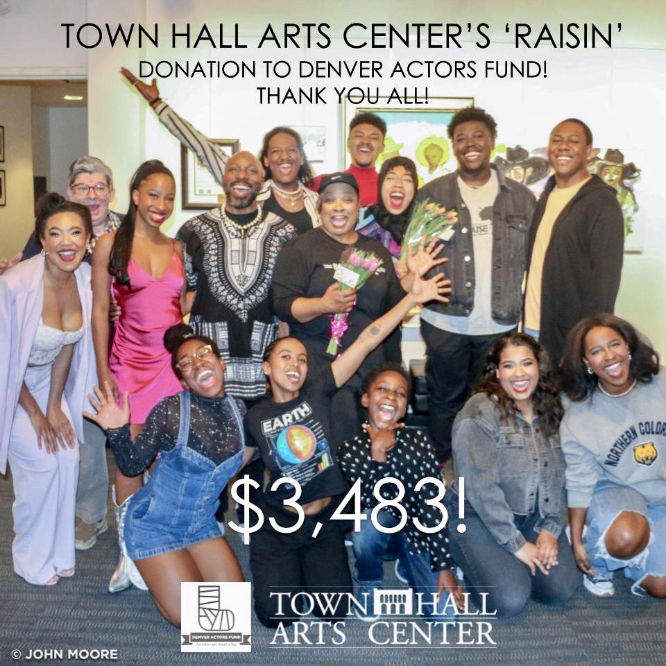 denveractorsfun's tweet photo. Thank you so much, @TownHallArtsCtr. You set an incredible example for the rest of our theater community! https://t.co/HwRUAbh4VW
