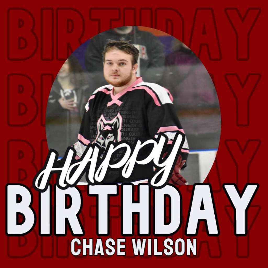 Happy Birthday To Alumni #️⃣2️⃣8️⃣ Chase Wilson!!! We Hope You Had A Great One🐺🤘🏻🏒🥳🎂🎉 #AUpuck #BeAWolf