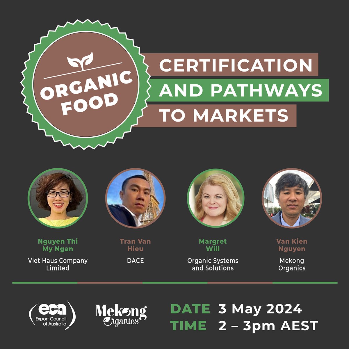 🌱 Join us for an online webinar on Organic Food: Certification and Pathways to Markets!

Listen to expert insights on regulatory compliance, global commercial strategies, and best practices.

Don't miss out, register now! Link in bio.
#foodbusiness #exporting