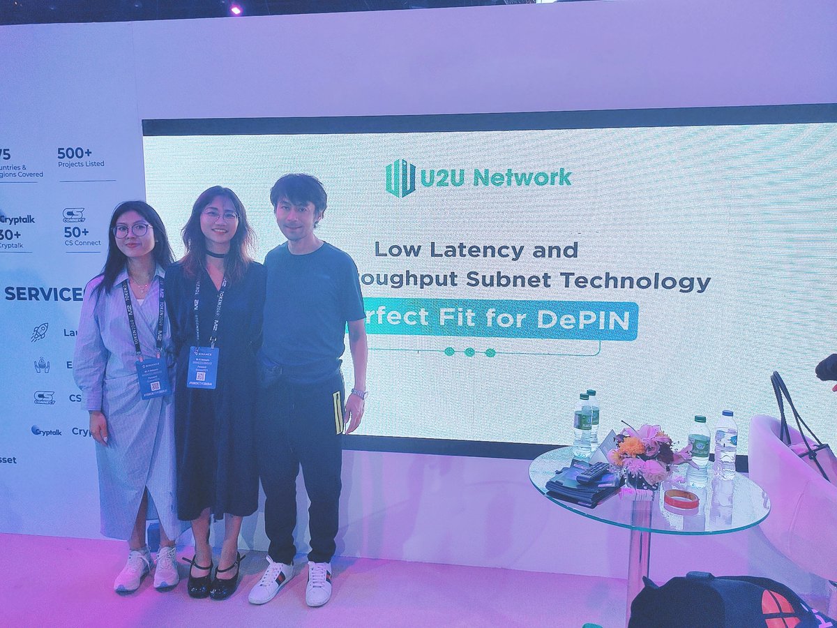 u2u_xyz's tweet photo. 🚀AN EVENTFUL WEEK FOR U2U Network: @token2049 DUBAI

🎉  What a day we've had at @token2049 Dubai! As U2U Network hit the bustling scene of this global blockchain hotspot, we didn't just attend - We made our mark on the international stage, and opened up a future of developing and expanding opportunities!

💥 +3,000 visitors came to our booth
💥 +200 new partnership opportunities have been opened up
💥 +2,000 new downloads of all products

💚 Huge thanks to everyone who stopped by U2U Network and joined in the excitement! Also, a big shout-out to #TOKEN2049 Dubai for hosting such a fantastic event and having us there!

❗ But that’s not all, Stay tuned as #U2UNetwork will show more highlights and insights from our journey in the #TOKEN2049week!