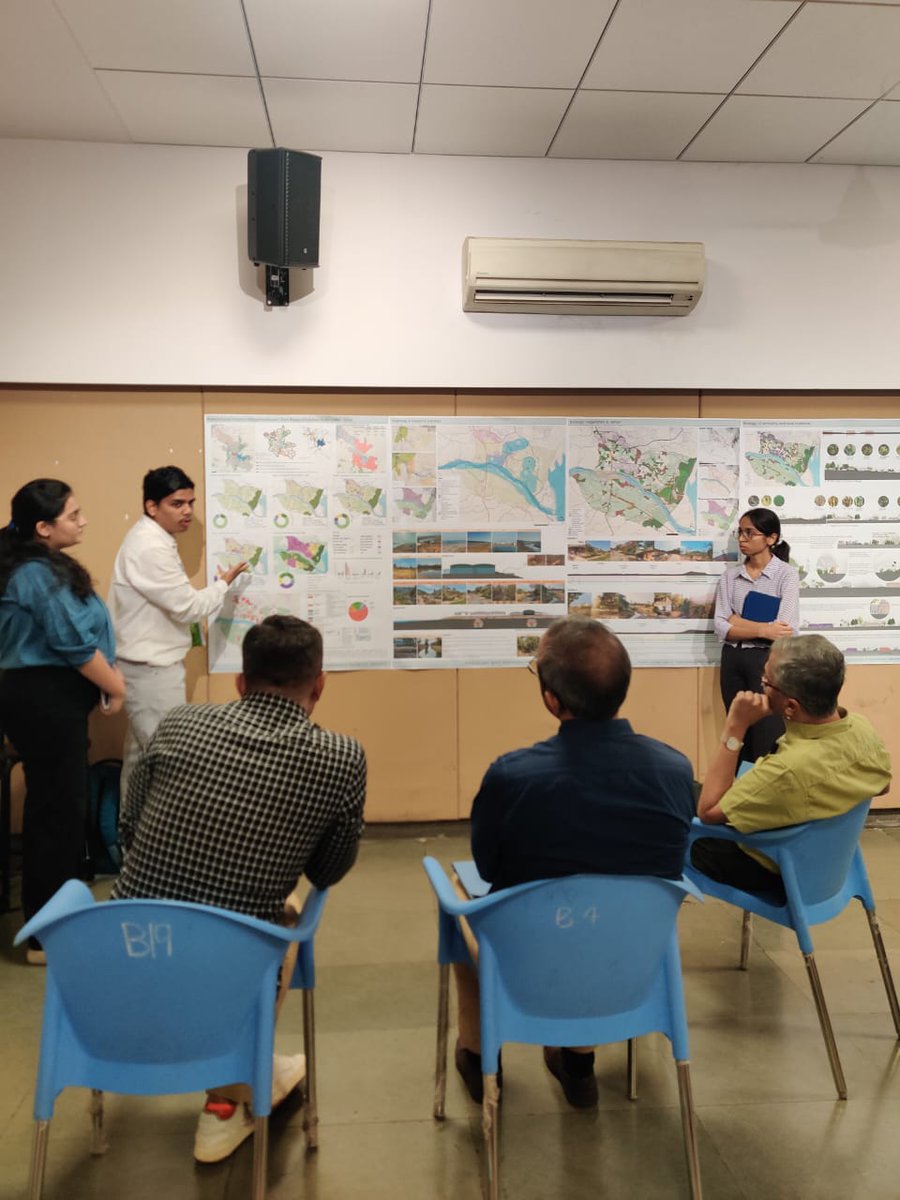 KrviaNews's tweet photo. KRVIA Postgraduate Program - Semester 2 Studio Jury - Infrastructural Urbanism - The NHSR Region around Vapi Station Node.

Jurors - KS Chandrashekhar, Karim Panjwani and Vikram Pawar

Studio faculty - Aneerudha Paul, Ainsley Lewis, Sanaeya Vandrewala and @IkaTekAr https://t.co/UpEQRZn1xZ