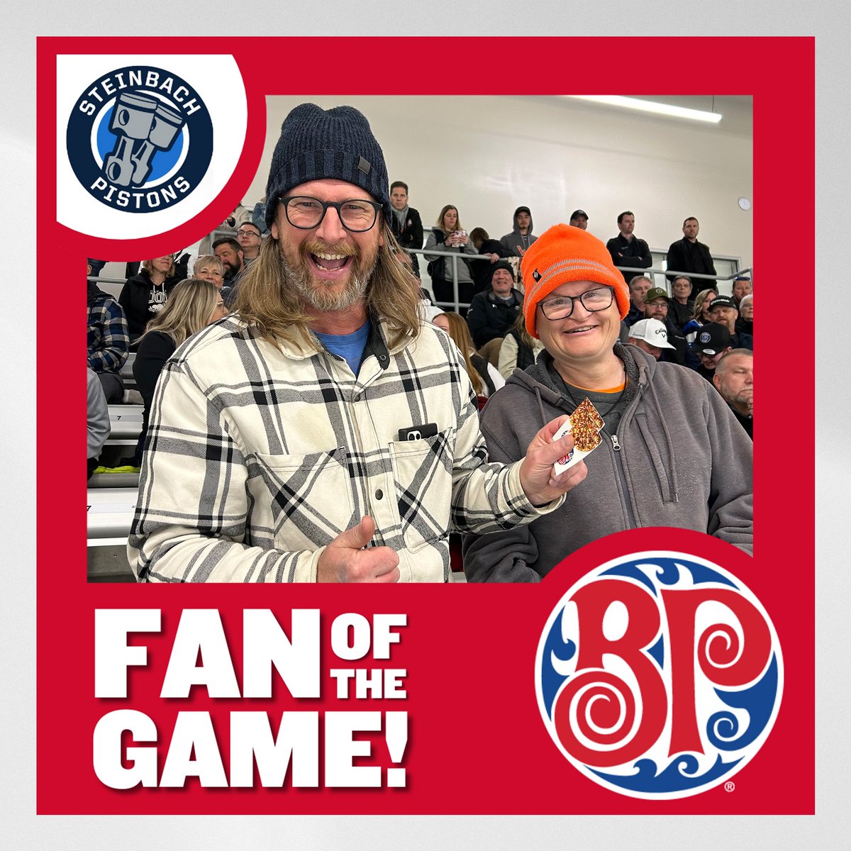 Congrats to tonight’s BP Steinbach Fan of the Game!! 

#OneMore #PistonsHockey