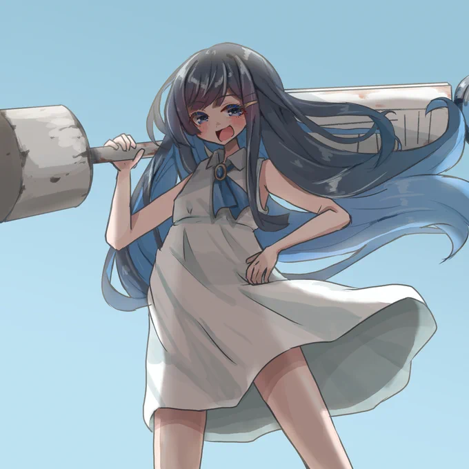 ヌヌバミ様初描き#みなとイラスト 