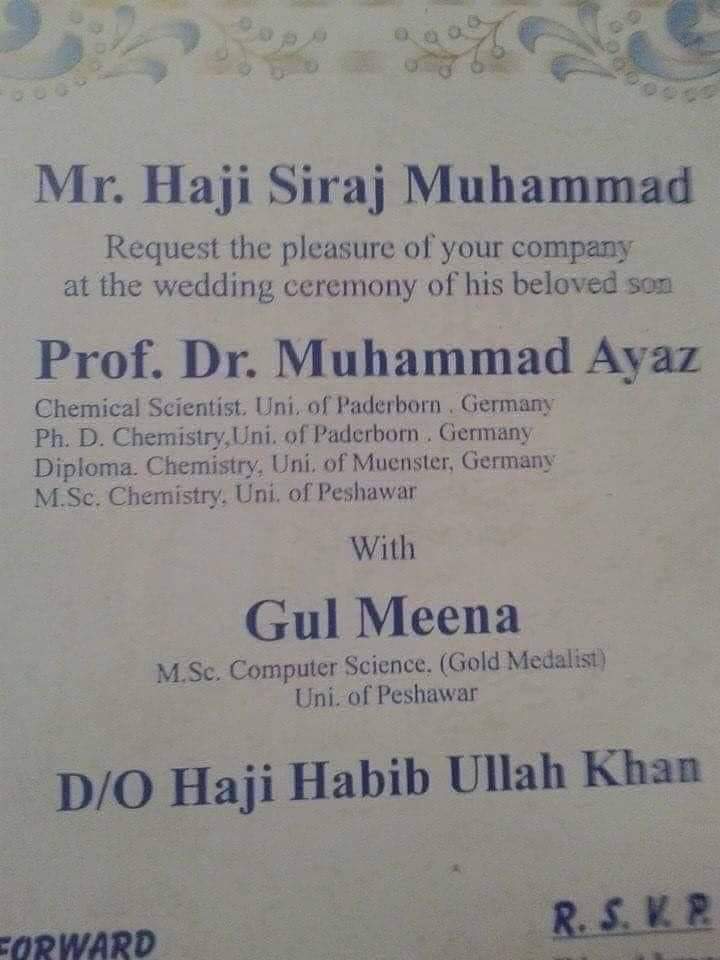 Average Pakistani wedding invitation, weird flex but ok.