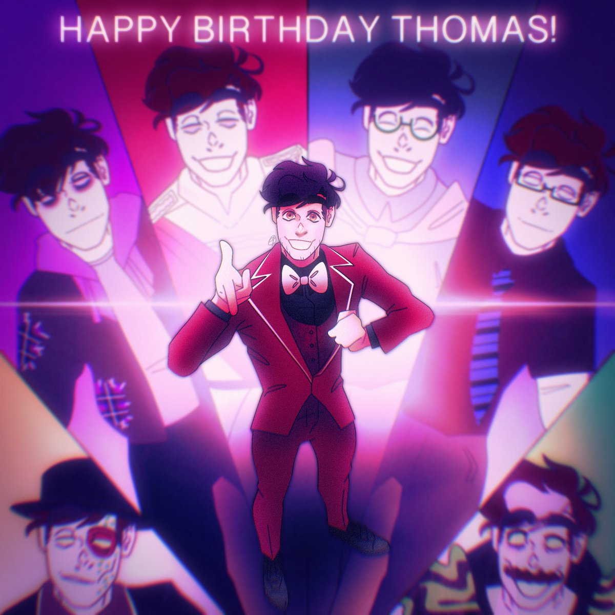 happy birthday thomas!! you’re incredible, always have been, always will be❤️🧡💛💚💙💜🩷 #thomassanders #thomassandersart #sanderssides #sanderssidesart #digitalart @ThomasSanders