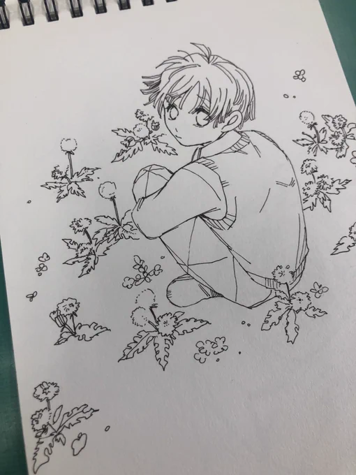 紛失したと思ってたスケブ会社にあった😇
たんぽぽの季節終わっちゃうよーー
そのうち塗る 