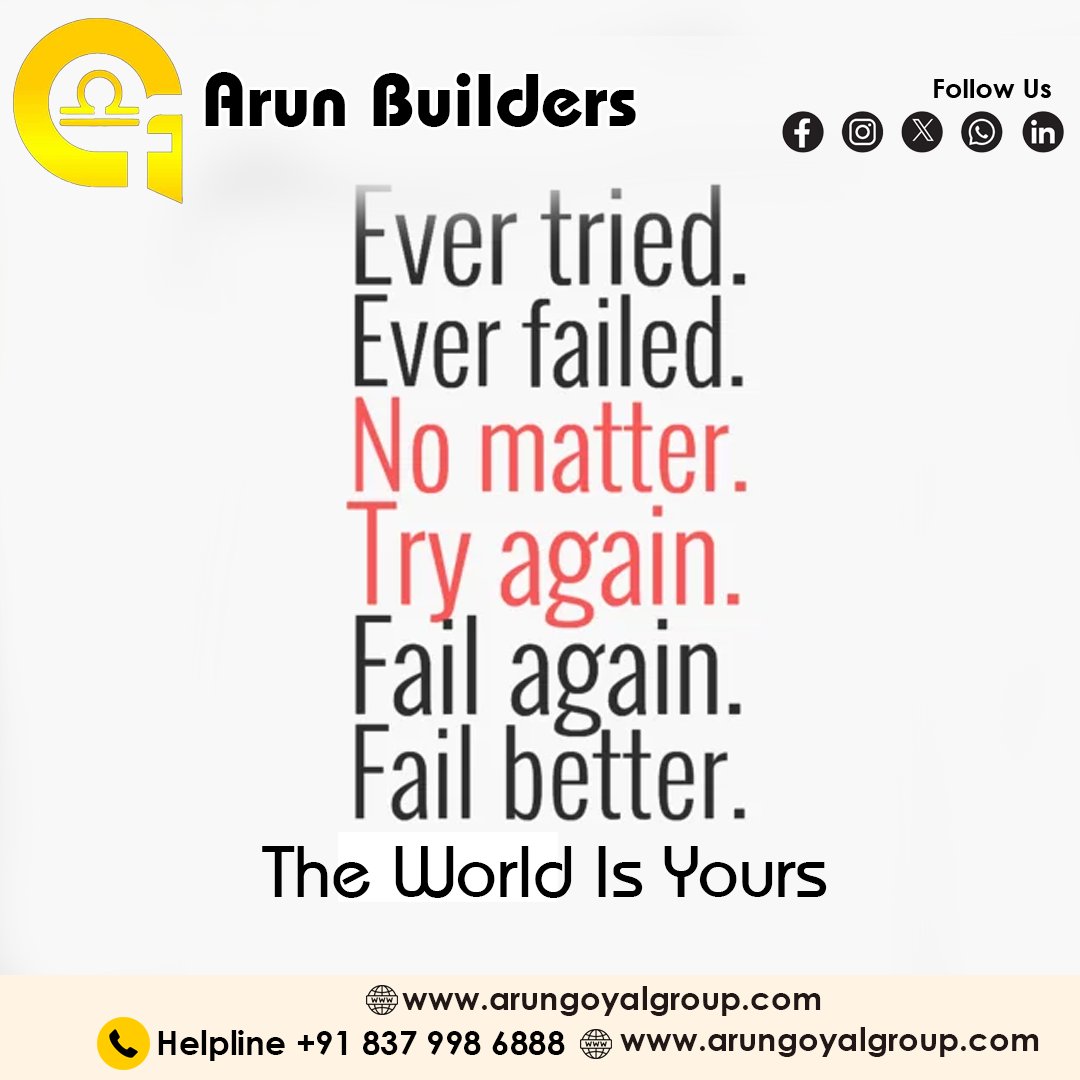 Arun Builders [Grow With Us]

 #Punjab #Gujrat #Goa #India #Canada #Lebanon #netflix #primevideo #financers #arungoyalgroup #arunfilms #arunfinanceco #arunbuilders #trending #arungoyalgroupofcompanies  #Lifemessage #quoteoftheday #motivation #quoteoftheday  #life #x *
