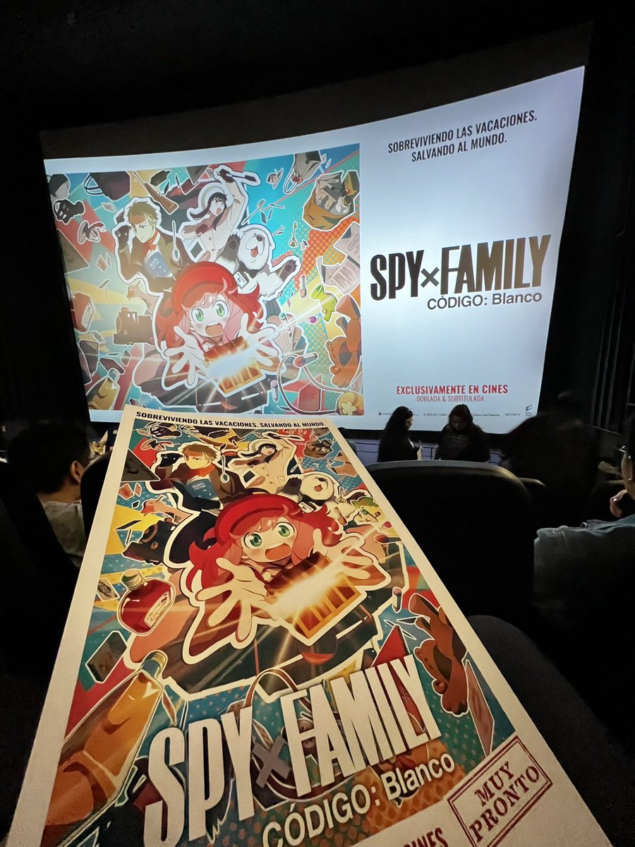 #SPYxFamily va a estar en cines a partir del 25 de abril para quien guste ir.