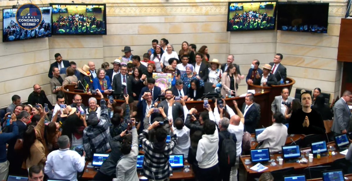 Y pues sí, nos vamos a dormir con la esperanza que hoy nos brinda el Congreso de la República… ❤️‍🔥