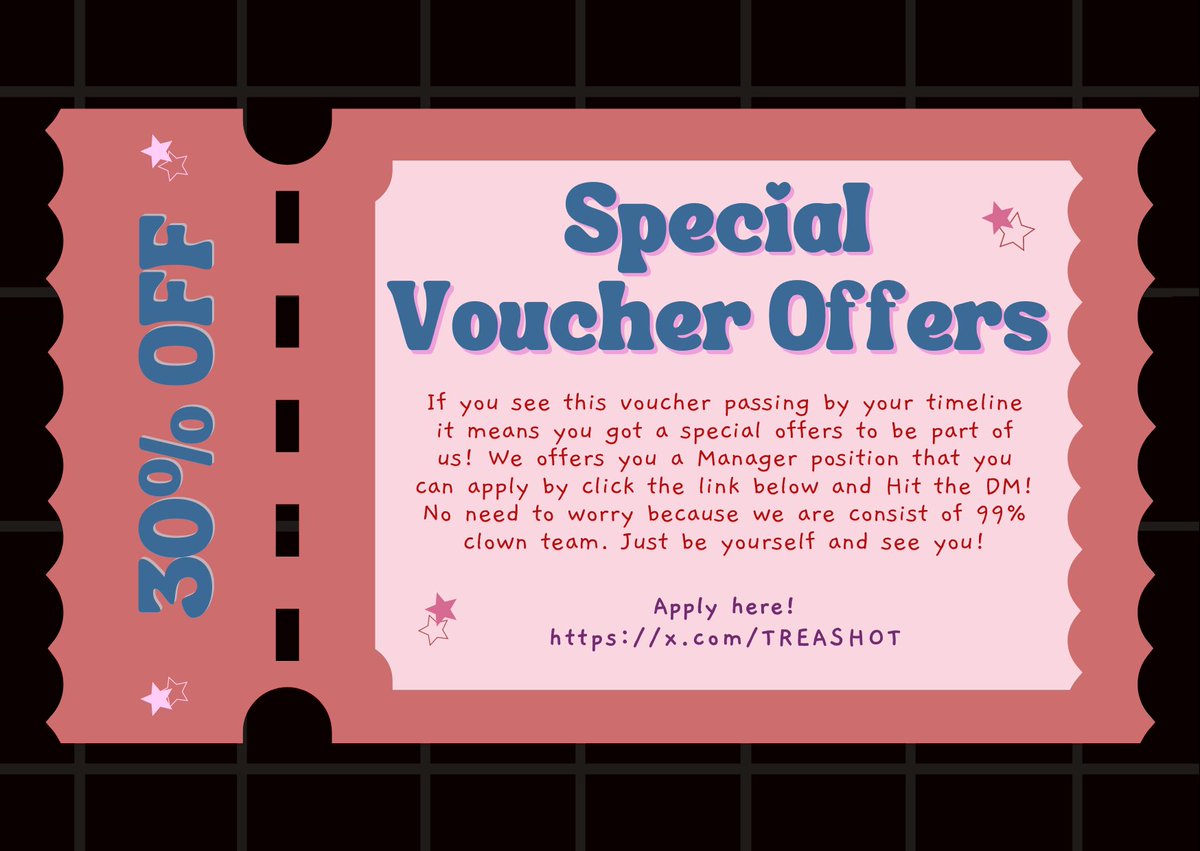 Good day, earthpals! We want to give a special voucher offers for everyone who getting attached with this tweet and has some intentions of being part of us. We gonna welcoming you with a warm heart and a friendly atmosphere. Thanks a lot for your attention, Xx!