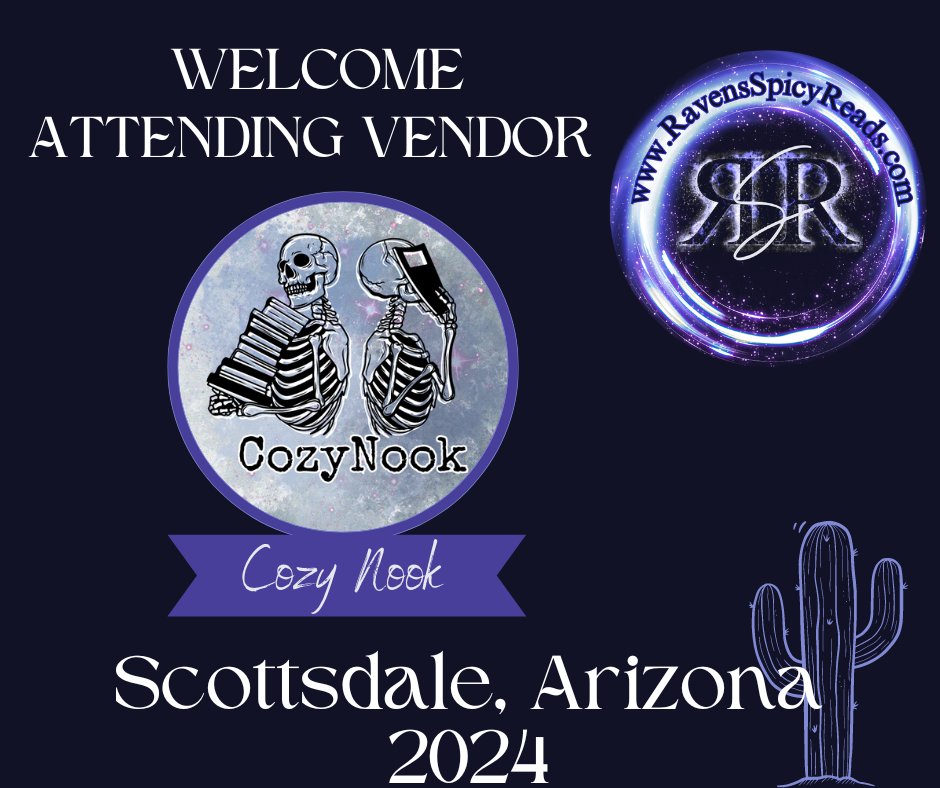 SpicyReads's tweet photo. Welcome Cozy Nook to our 2024 event!!
#vendor #booksigning #SpicyReads2024 #RSR24 #romancereaders #Arizona #CozyNook https://t.co/GKHE1EBayn