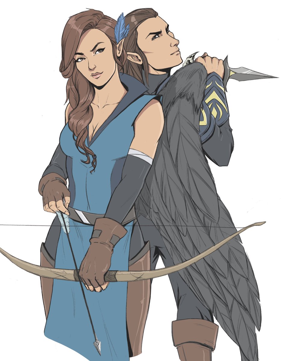 Vex and Vax V2 in color. Really happy with how it turned out. #CriticalRole