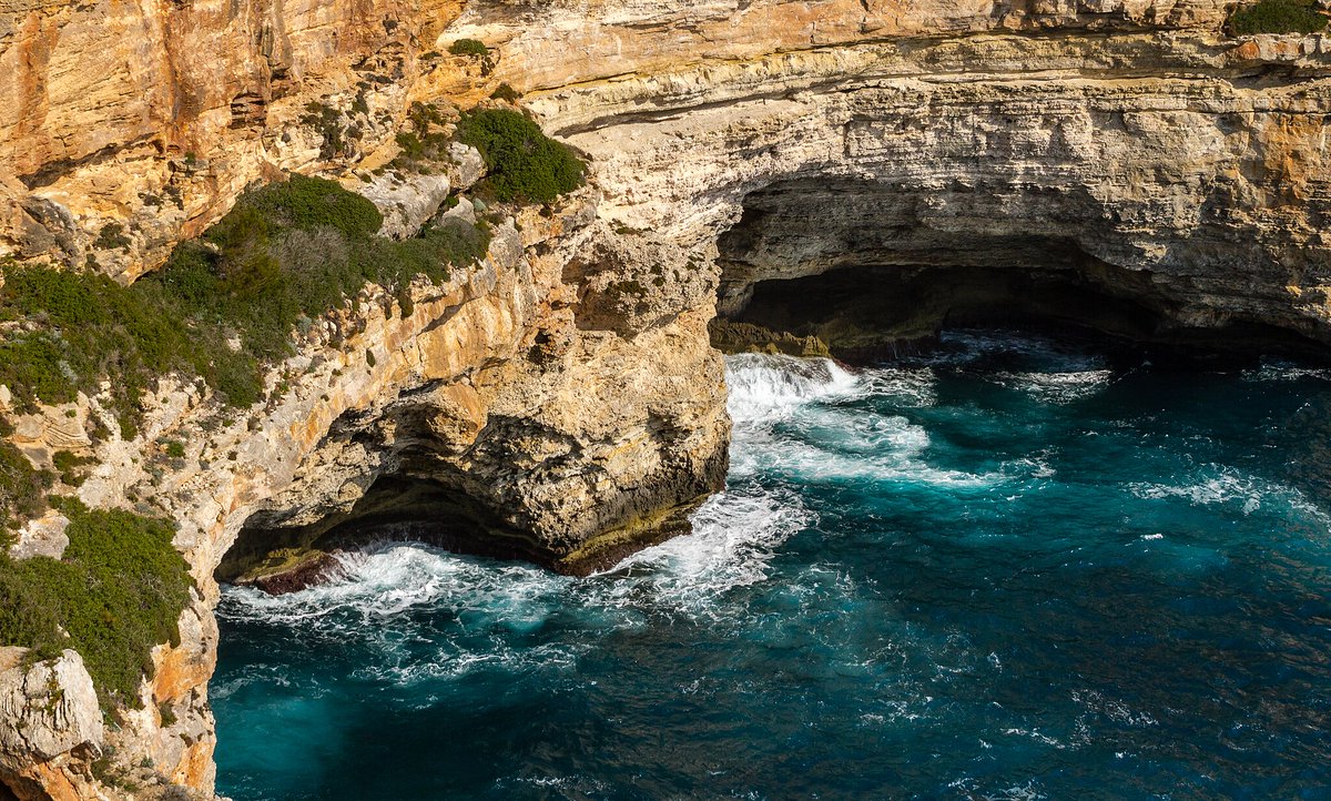 Cave on the east coast of Majorca Friedrich Haag image 2014 #Spain