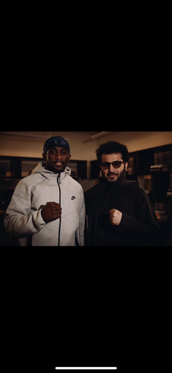 Boxing_palace_'s tweet photo. Terence Crawford meets with Turki Alalshikh photo caption: “great meeting with you champ … big surprise coming ahead 🥊❤️ 🤷🏻‍♂️🔥” https://t.co/Kk074STuiX