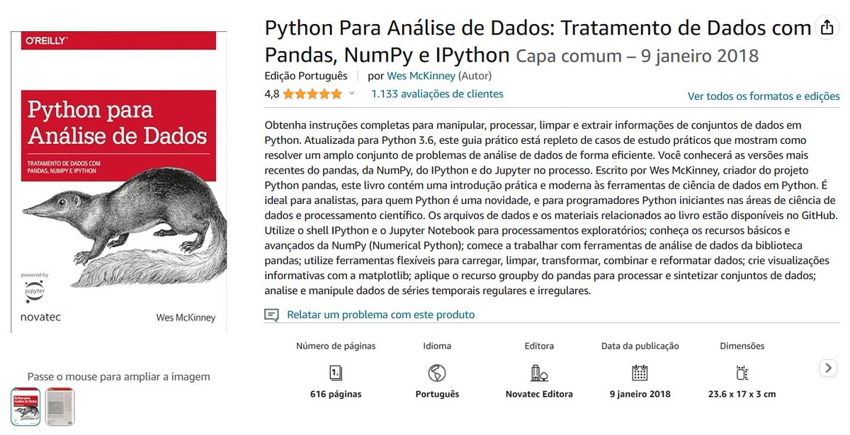 codecraftpy's tweet photo. Descubra o poder da análise de dados com Python!

📊 Perfeito para iniciantes e profissionais que desejam aprimorar suas habilidades em análise de dados.

➡️ https://t.co/ChaTvyXjHR

#Python #AnáliseDeDados #Pandas #NumPy #IPython #CiênciaDeDados https://t.co/V65RKnWTv1