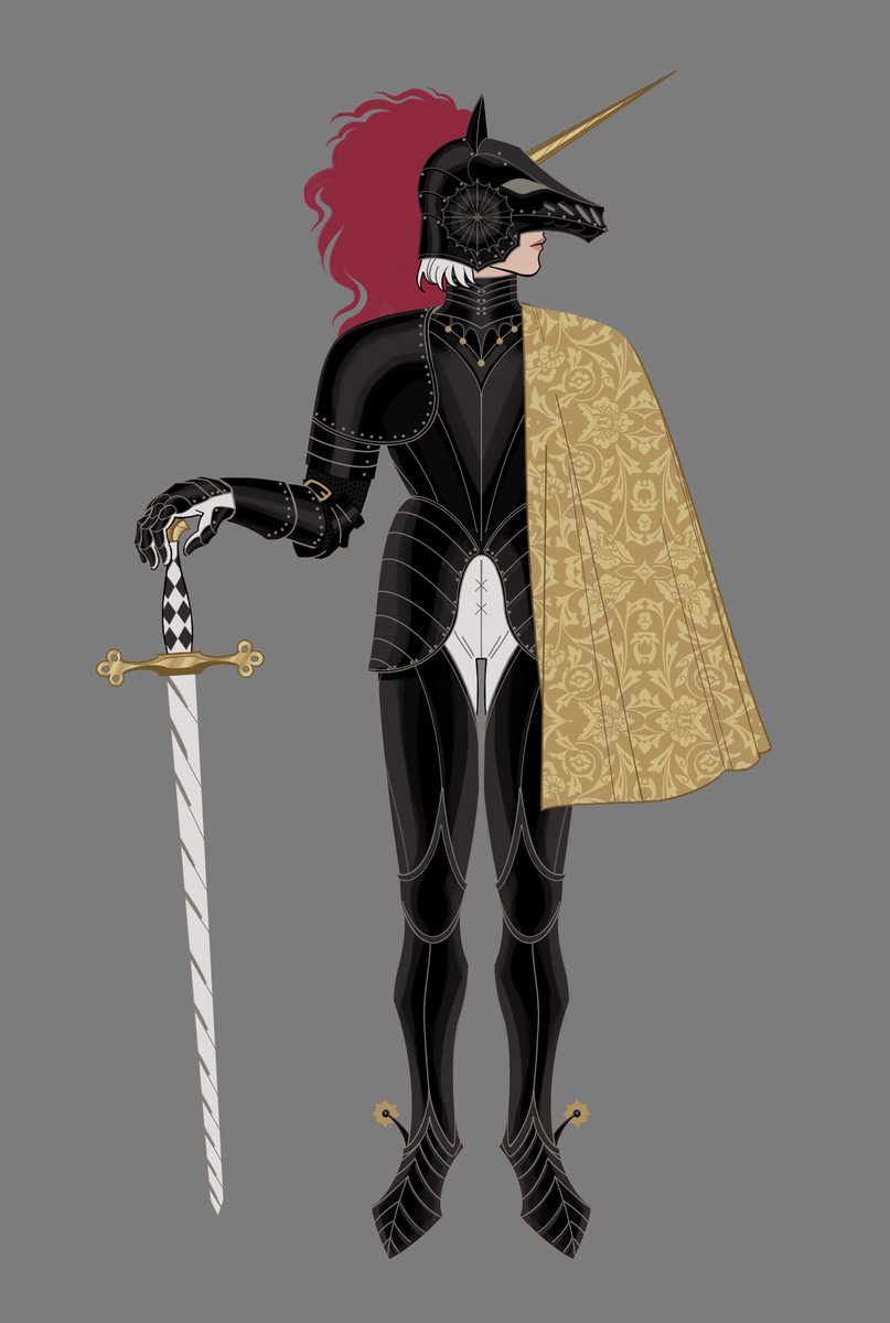 「Bishop and Knight bishop has a tiny pois」|Devilwoman Sobstoryのイラスト