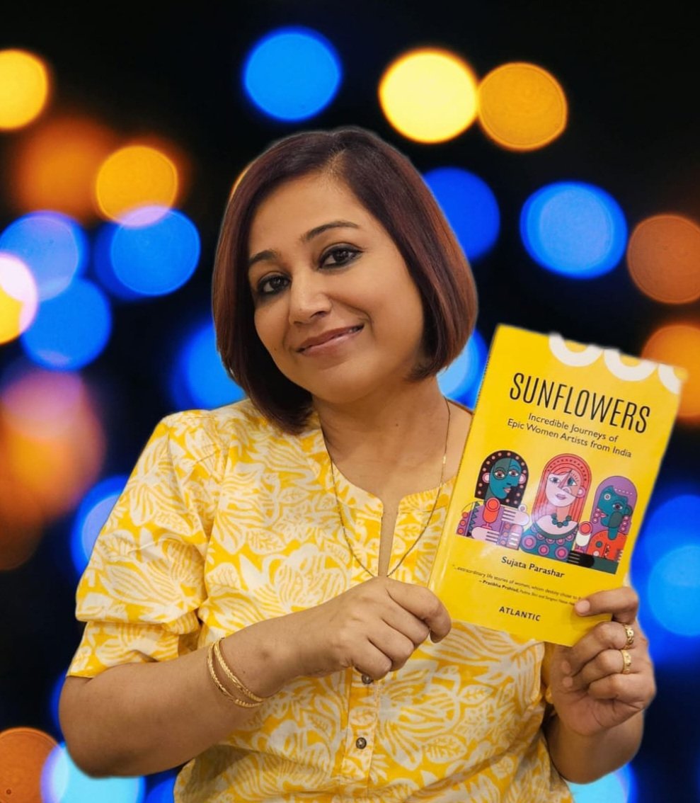 If you enjoy reading #biographies pick up 'Sunflowers - Incredible Journeys of Epic Women Artists from India' and get a glimpse into the heart and mind of an #artist Amazon link - amzn.eu/d/7P4wRLx #WorldBookDay #realstories #creativity #WomensArtists #booktwt