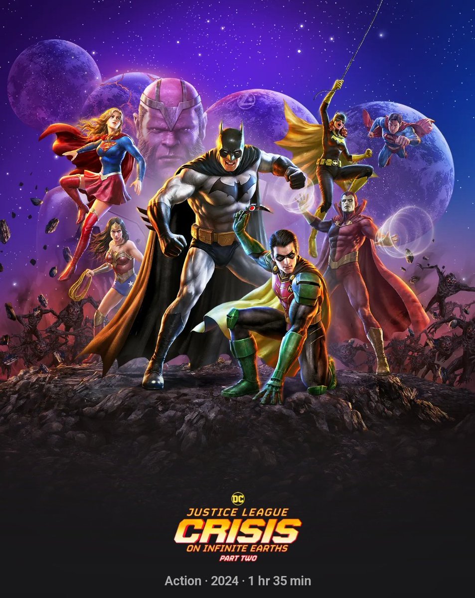 #JusticeLeague: #CrisisOnInfiniteEarths - #PartTwo (2024) by #JeffWamester, now available for purchase on @AppleTV/@iTunes for ₹690.