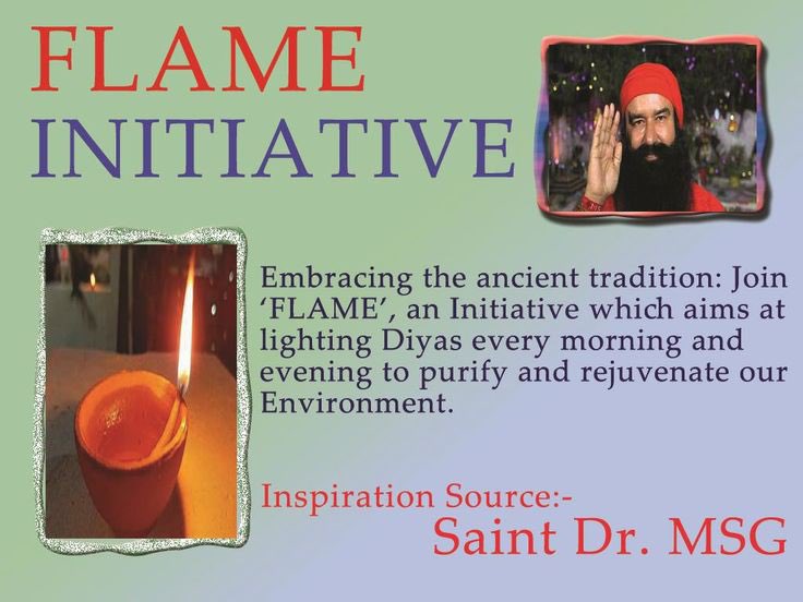 Indian culture is best in its rich traditions as it includes #LightUpDiya since from the ages that not only purifies the air but also kills the bacteria that causes diseases. Millions of people are lightening diya daily under FLAME campaign started Saint Dr MSG Insan