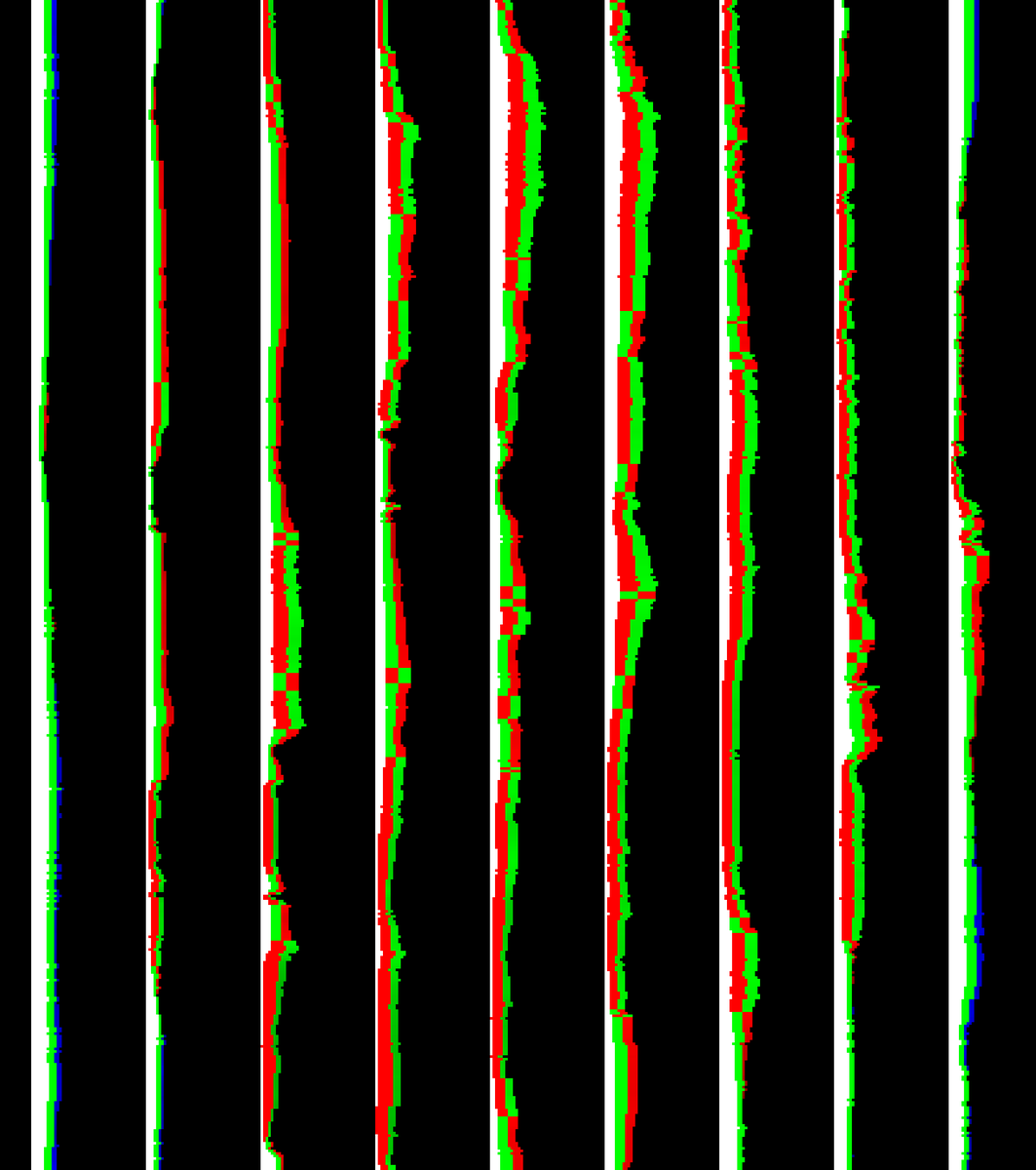 What is this image made up of red, green, blue, white, and black pixels?