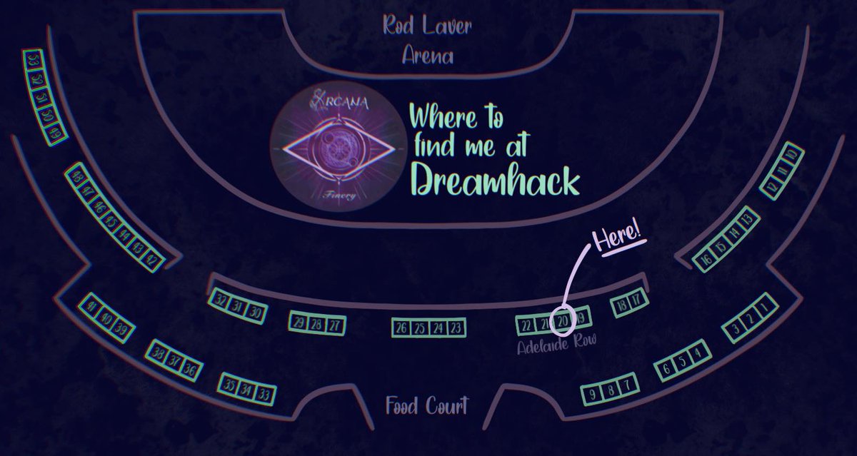 I'll be at <a href="/DreamHackAU/">DreamHack Melbourne</a> this weekend!!

You can find me in the artist alley at table 20 amongst fellow Adelaide artists!

Hope to see you there! 🥰