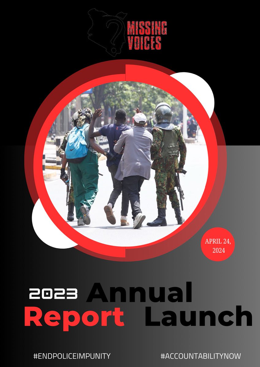 Today marks a critical moment as we launch our report on the state of Police in Kenya, shedding light on extrajudicial executions and enforced disappearances. We stand united in condemning police impunity in Kenya. #EndPoliceImpunity