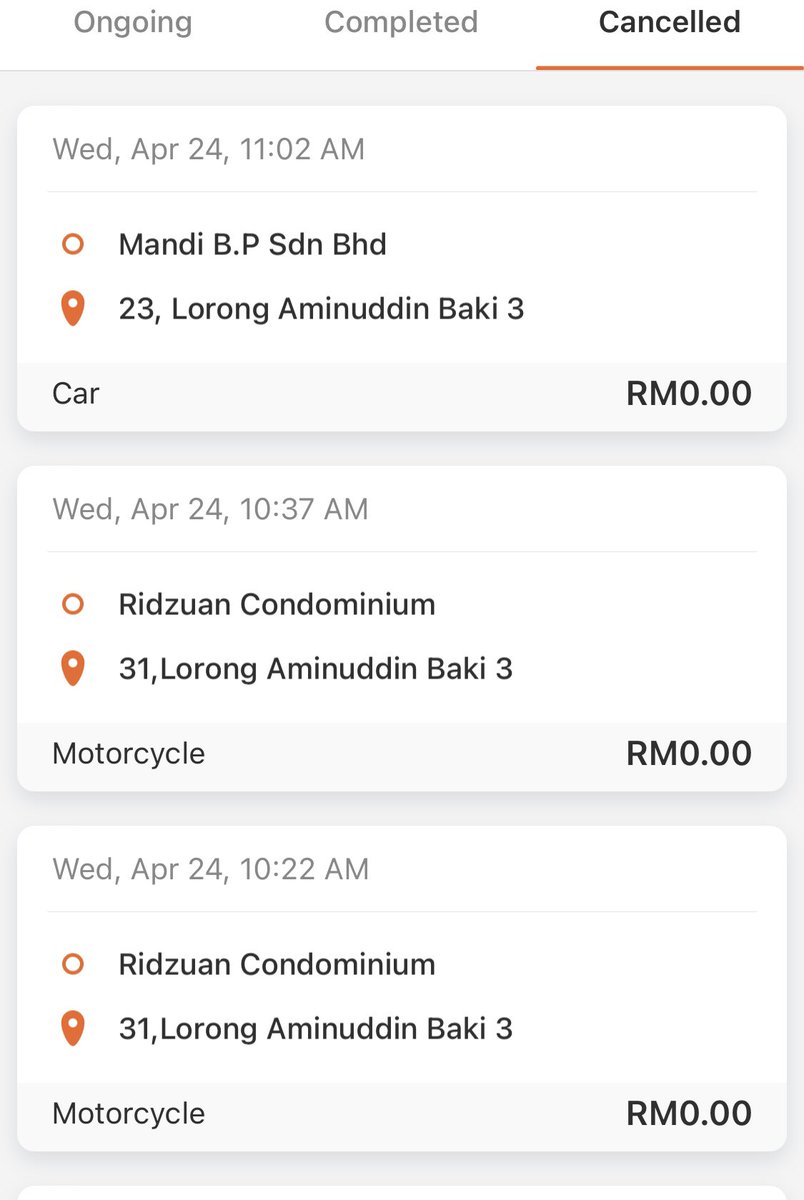 Dengan ini i beralih ke grab express,
Demi menjimatkan masa dan tenaga. 

In split minutes dah ada driver ambil order. 
Lalamove pula, lalalalalalalalalala
