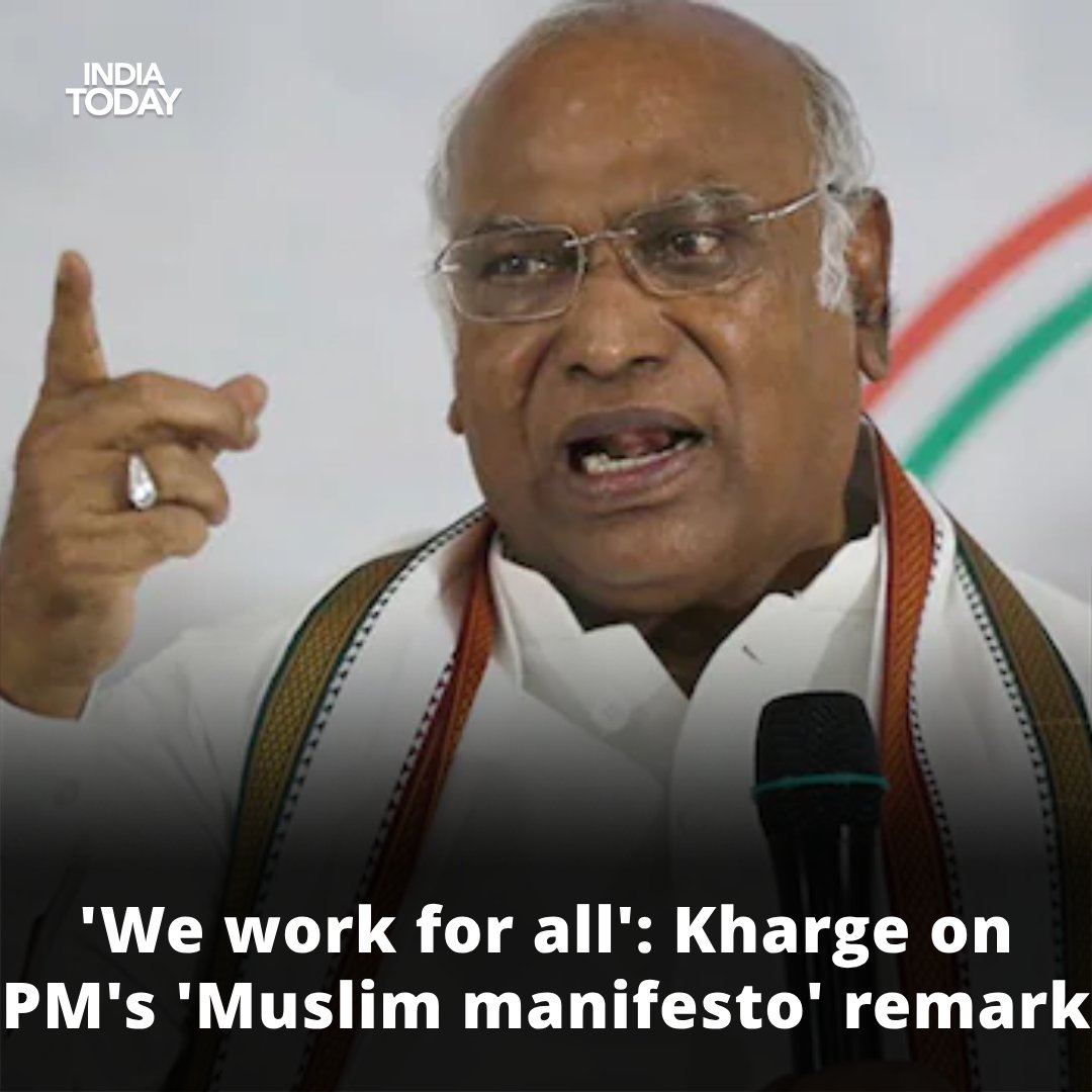 Congress chief Mallikarjun Kharge on Tuesday responded to Prime Minister Narendra Modi's labelling of the party manifesto as that of the Muslim League, stating that the party's program is for everyone. He offered to explain the manifesto to PM Modi if he gave time.