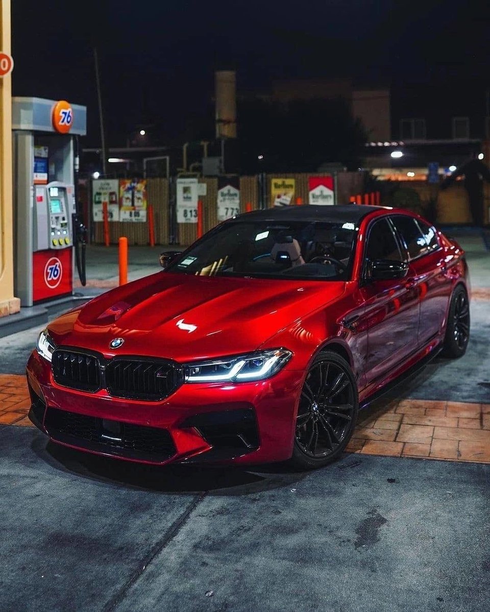 red BMW M5 😍