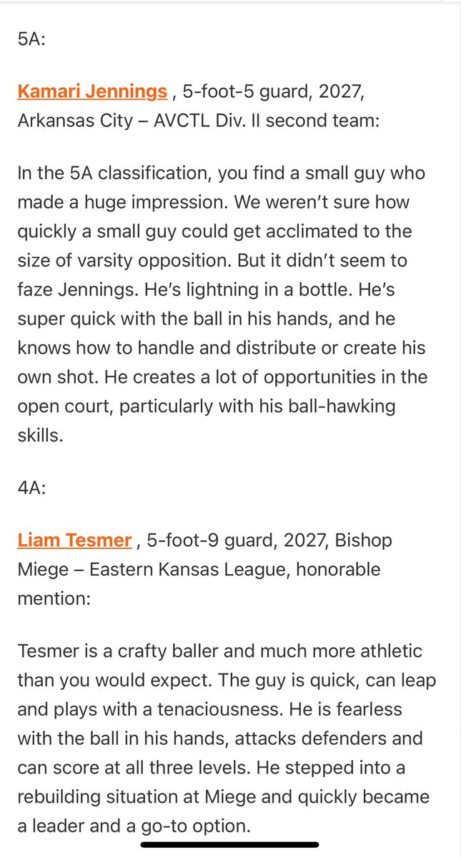 cjenn3's tweet photo. @KamariJennings was the only freshmen in Class 5A to receive All League honors. Very blessed and humbled to be recognized by the AVCTL Division II coaches as one of the top players in the conference. #StillWorkToBeDone #TheWorkWillShow #IceCreamFam #ArkCityStrong
@PrepHoopsKS https://t.co/SmjauOcnUW
