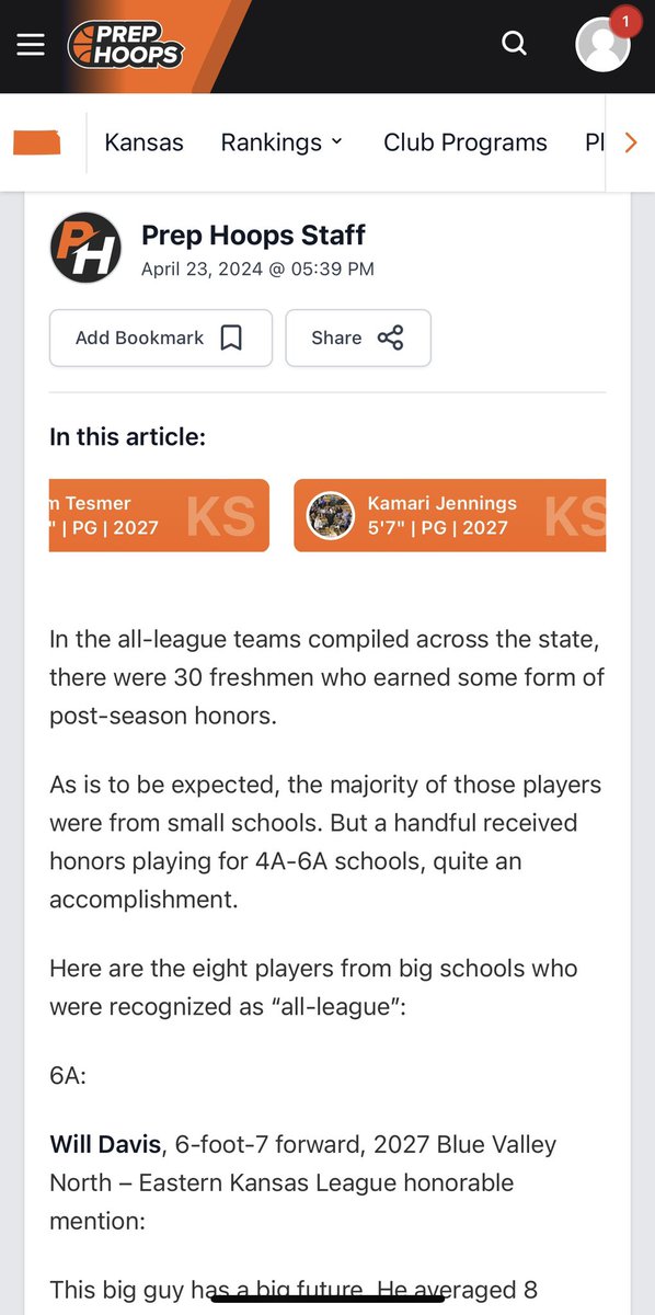 cjenn3's tweet photo. @KamariJennings was the only freshmen in Class 5A to receive All League honors. Very blessed and humbled to be recognized by the AVCTL Division II coaches as one of the top players in the conference. #StillWorkToBeDone #TheWorkWillShow #IceCreamFam #ArkCityStrong
@PrepHoopsKS https://t.co/SmjauOcnUW