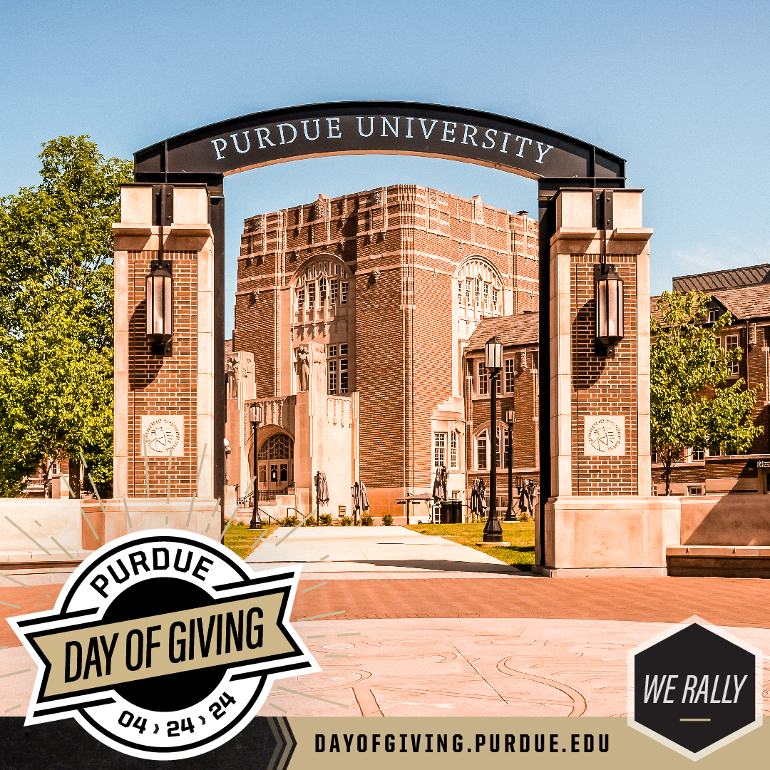 PurdueConvos's tweet image. 📣 It&apos;s officially #PurdueDayofGiving! Over the next 24 hours, help empower #PurdueConvos in creating unforgettable moments through the power of performance. 

Make a gift: bit.ly/4dcuGIj