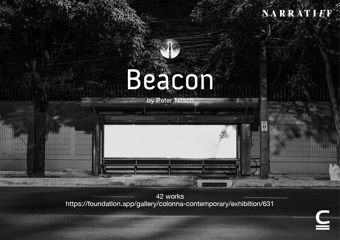 Beacon, photography and mixed media 42 x 1/1 artworks on ETH Collection link: → foundation.app/gallery/colonn… // The series Beacon explores themes of identity, belonging, and desire. Drawing inspiration from maritime signals, a beacon traditionally guides seafarers to their