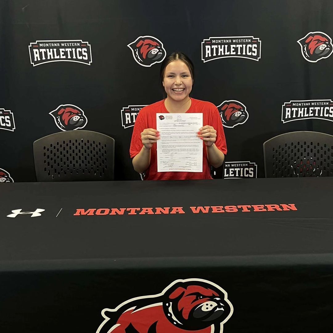 Congratulations to Kylee Old Elk (Crow) who signed with the University of Montana Western women’s basketball team to continue her basketball career.
#NativeAthlete #Crow #UMW