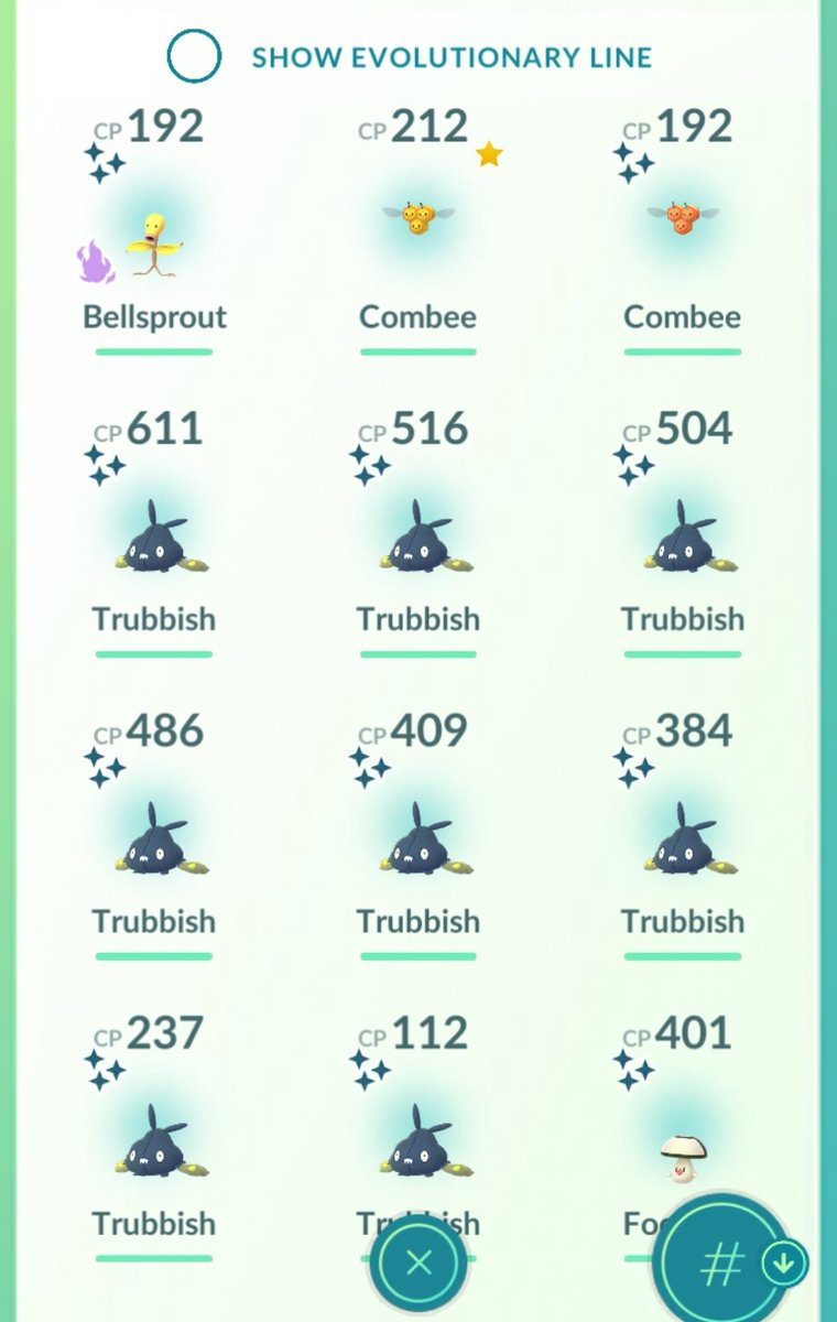 chuyasokun's tweet photo. Un buen martes de Hora Destacada y Evento de #PokemonGO
*8 shinys✨ Trubbish
*371,000 Polvos
*Combee  💯 macho https://t.co/mgmEF7qFrp