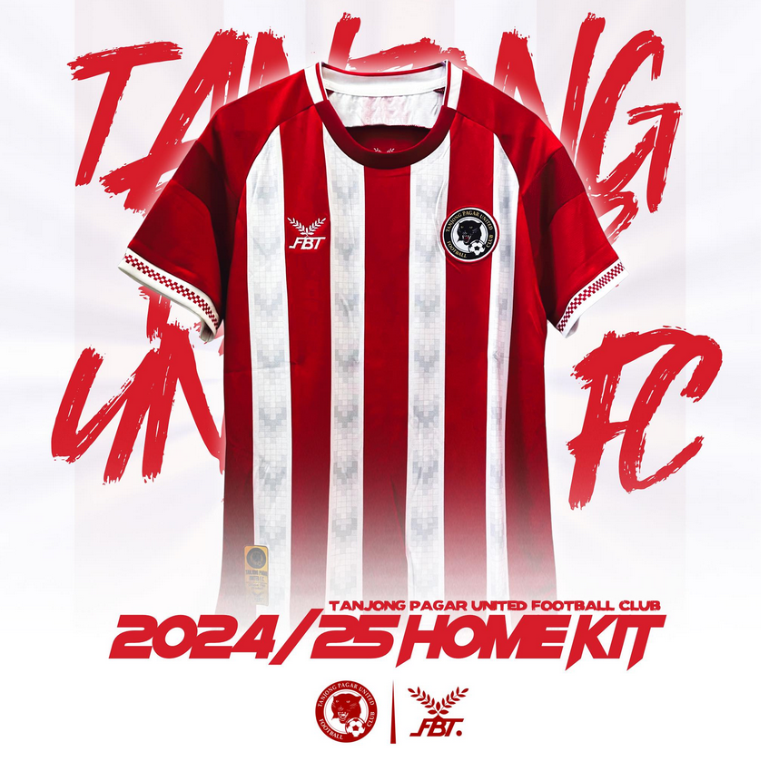 Maillot Foot Mitre Tanjong Pagar United Fc Rhb N°6 Singapour Taille M