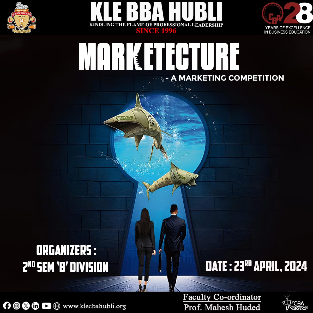MARKETECTURE - A Marketing Competition. 
An Inter-class competition organised by 2nd Semester B  Division
Students

#28yearsofexcellenceyearsofexcellence #klebbahubballi
#klebbahubli#topbbacollegeinhubli
#bestmanagementschools #bbalife#hublicolleges
