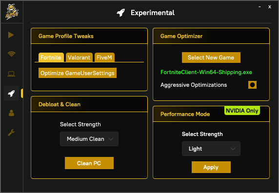 SwiftrixGG's tweet photo. Just released NVIDIA Performance Mode!
Raises Average FPS by about:
2% on High End Systems
38% on Medium End Systems
42% on Low End Systems
Test was performed on an RTX 4090 + Ryzen 9 3900X
#SwitchToSwiftrix