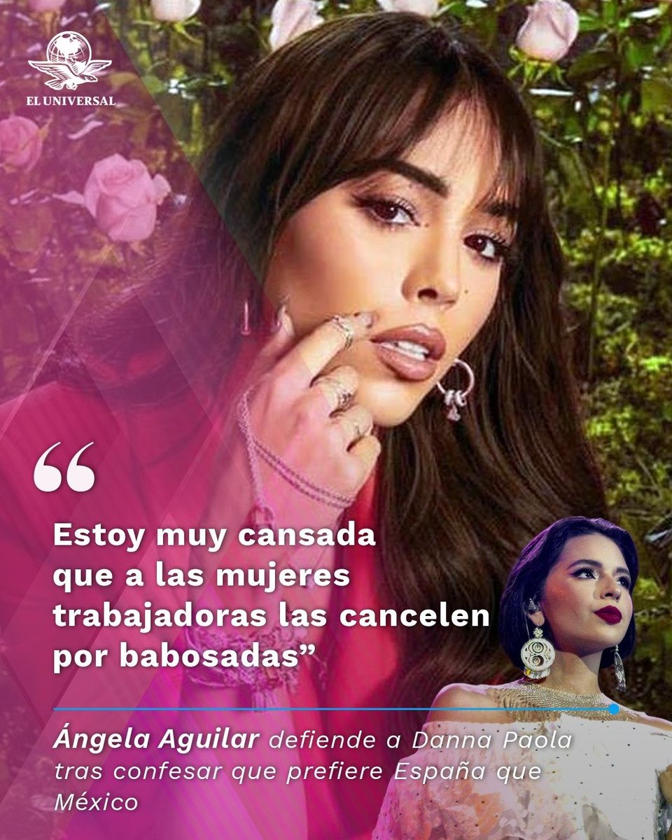 Ángela Aguilar salió a la defensa de Danna Paola, a quien algunos buscan cancelar por confesar que prefiere España que México.
👉 tinyurl.com/22oathly