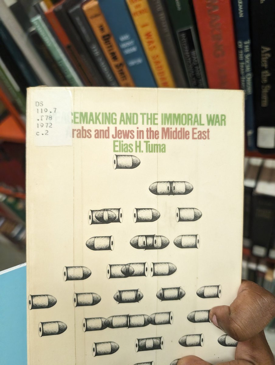 This book was published in 1972. In the period just before the Yom Kippur war broke out. And his description of the Israeli attitude to peacemaking with the Arabs sounds exactly like the way Israel has talked about peace since 2008. No different. Such a revelation.