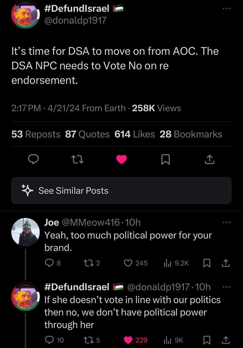 these people really think they are growing political power through the barrel of the *checks notes* democratic party